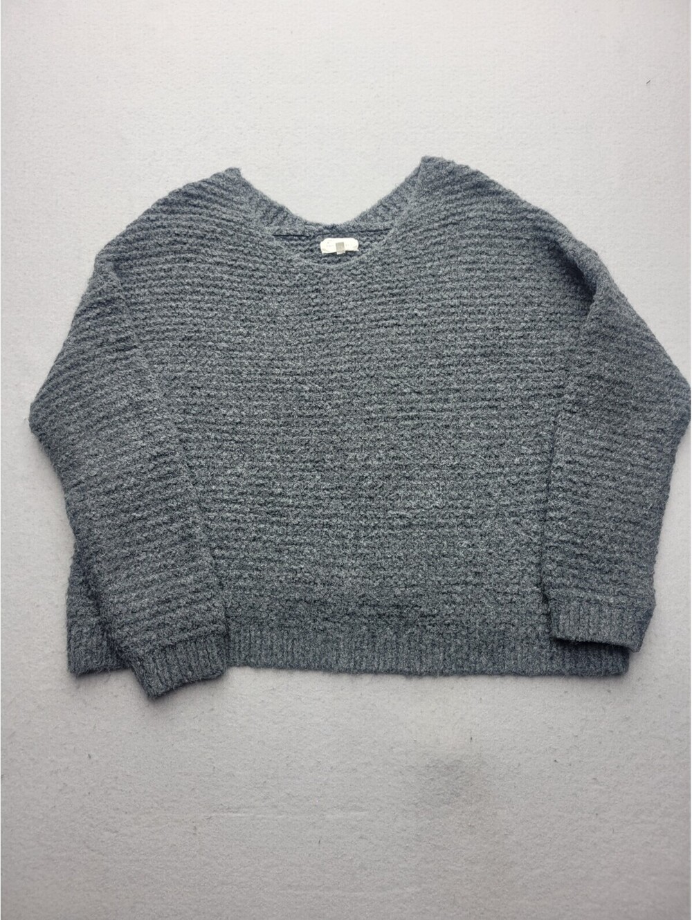 Lou & Grey Women's Sweater Small Grey Pullover Long Sleeve Acrylic Blend China